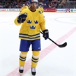 MOSCOW, RUSSIA - MAY 11: Sweden's Linus Klasen #86 celebrates after a first period goal against Kazakhstan during  preliminary round action at the 2016 IIHF Ice Hockey World Championship. (Photo by Andre Ringuette/HHOF-IIHF Images)

